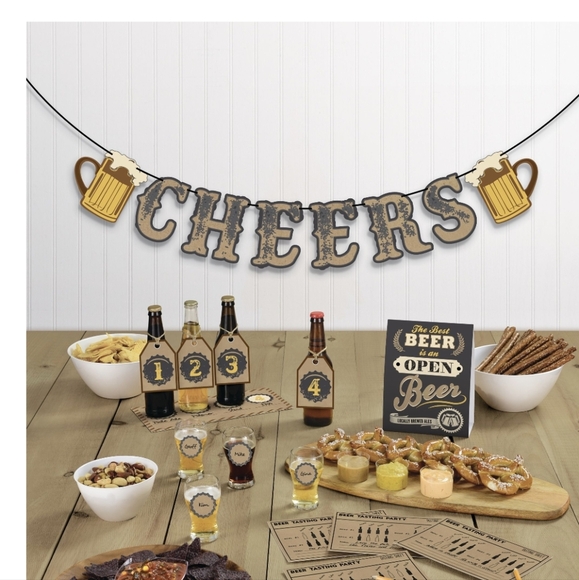 Amscan "CHEERS" Beer Tasting Kit Party Decorating & Voting for 4 People NWT - Picture 5 of 9